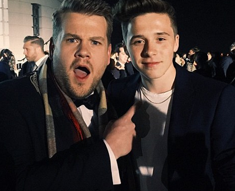 Brooklyn Beckham and james Corden