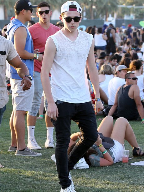 Partying hard? Brooklyn Beckham looks worse for wear at Coachella - Daily  Star