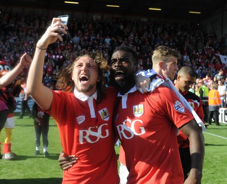 Players take a selfie