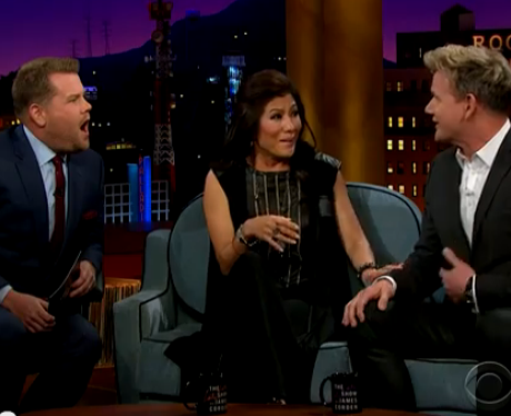 James Corden and Gordon Ramsey