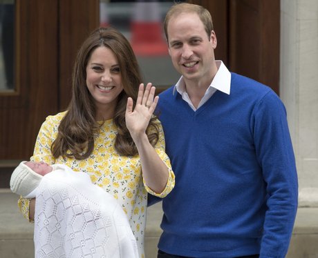 Kate Middleton, Prince William &with new baby daug