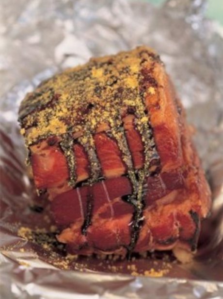 Ham cooked in coca cola