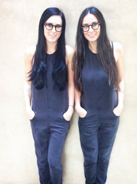 Rumer Willis and Demi Moore