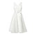 Image 4: Short white dress with a clinched waist