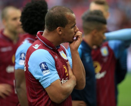Gabby Agbonlahor after FA Cup defeat