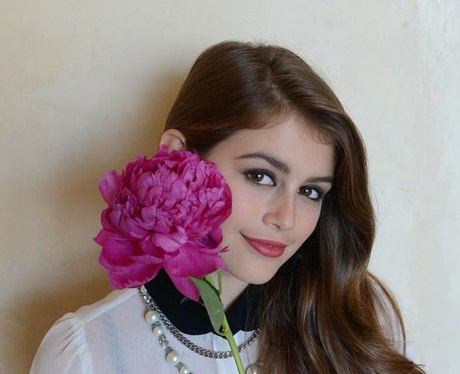 Kaia as a young teenager