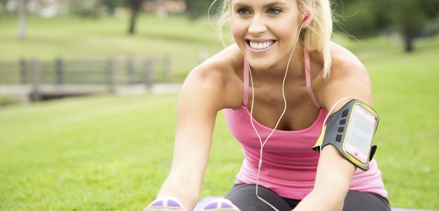 Lady Exercising, Stretch, Runner