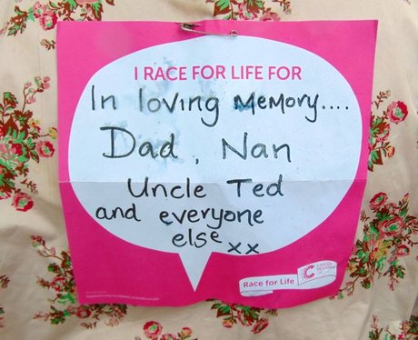 Race For Life Bridgend 2015: The Messages