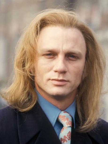 Daniel Craig with long hair