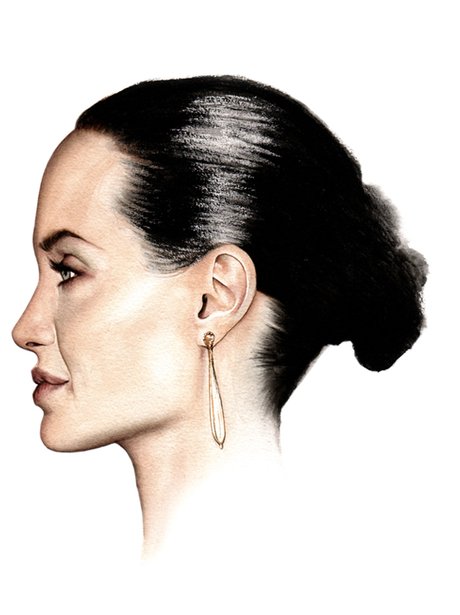 Angelina Jolie in Watercolour 