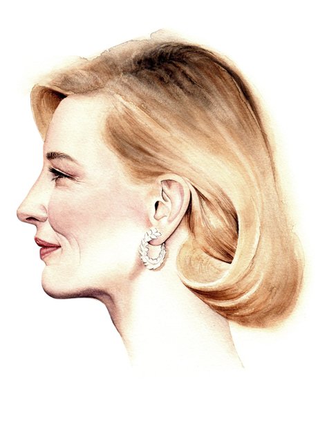 Cate Blanchett in Watercolour