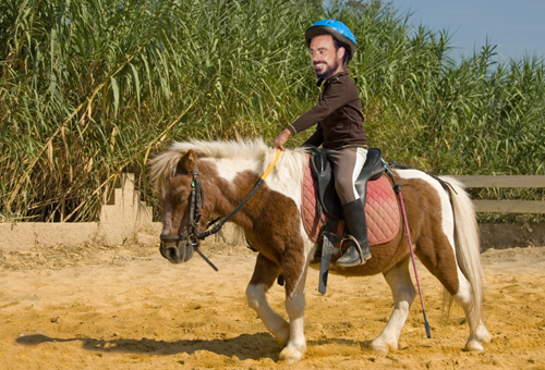 Jamie on a pony