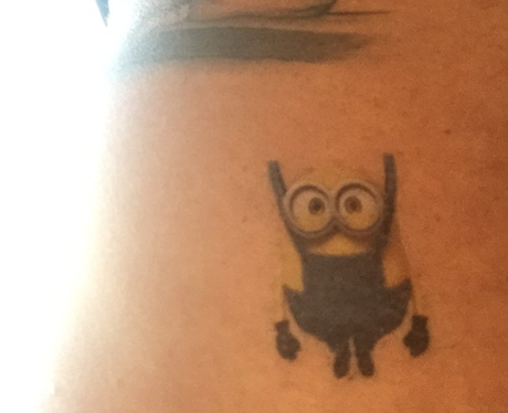 David Beckham 'Minions' tattoo