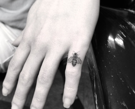 Emilia Clarke's new bee tattoo