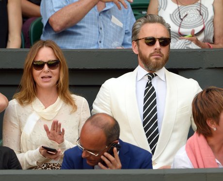 Stella McCartneyat Wimbledon with husband Alasdhair Willis