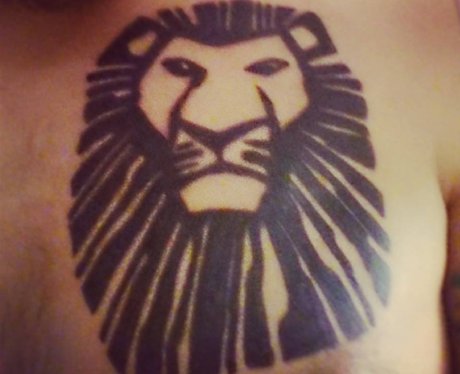 The classic lion's head from 'The Lion King'. - Disney Inspired Tattoos:  The Happiest... - Heart