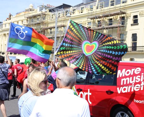 Heart at Brighton Pride