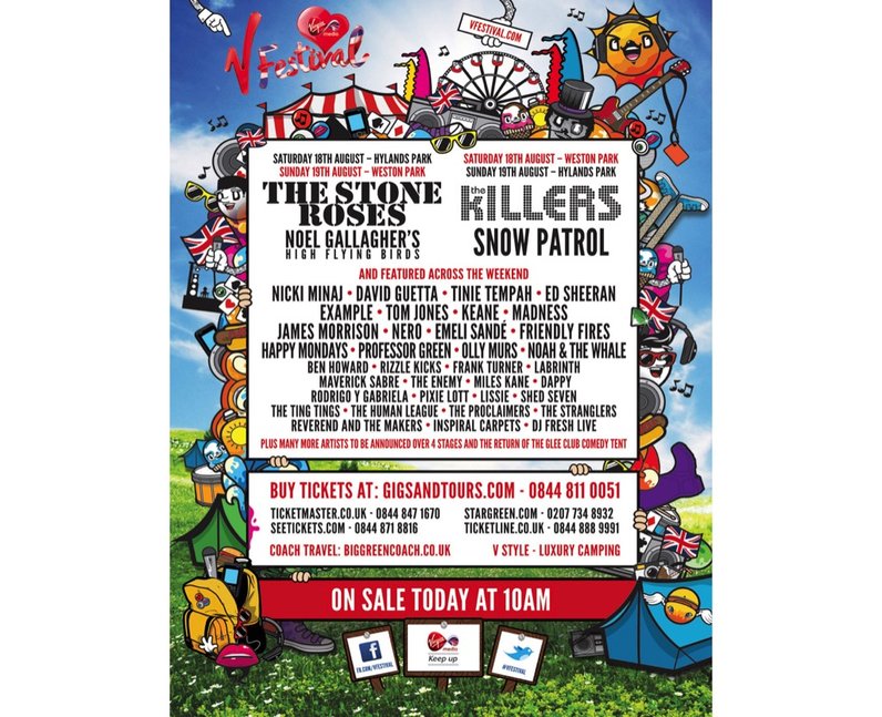 V Festival Posters Through The Years