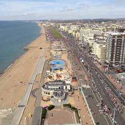 The view west from the i360 in Aug 2015