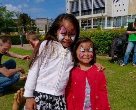 The Heart Angels helped to welcome Paddington Bear