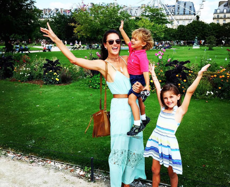 Alessandra Ambrosio with kids Instagram