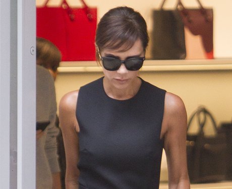 Victoria Beckham with new hair fringe