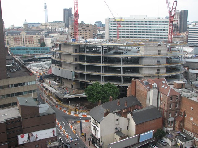 Building work at New Street Station