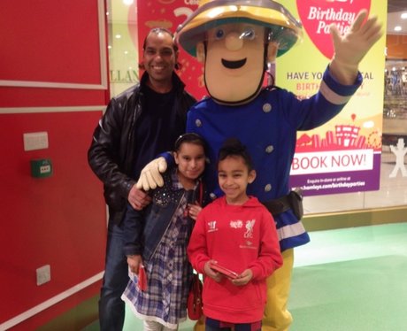 Fireman Sam took a break from putting out fires fo