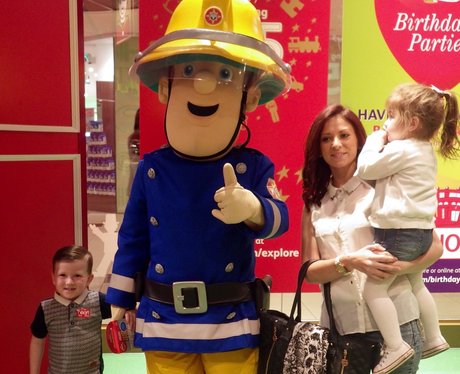 Fireman Sam took a break from putting out fires fo