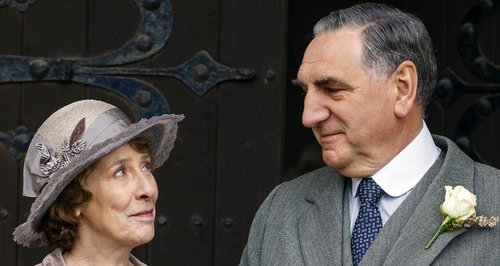 Downton Abbey on set filming
