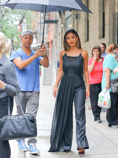 Nicole Scherzinger Umbrella Jumpsuit