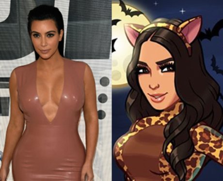 Kim Kardashian cartoon