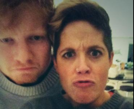 Ed Sheeran and Amy Wadge
