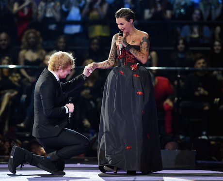 Ed Sheeran and Ruby Rose MTV EMA's 2015