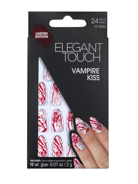 Elegant Touch Vampire Kiss Halloween Nails 7 95 The Best Halloween Hair And Heart