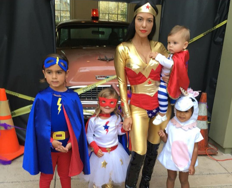 kourtney kardashian halloween superhero instagram