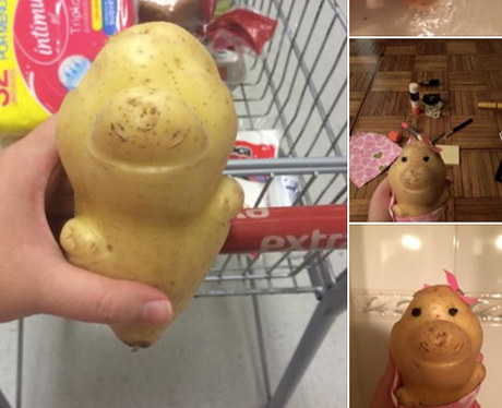A potato that looks like a pig