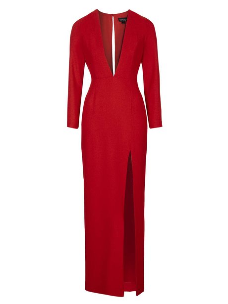 Plunge Crepe Maxi Dress, £75 - Christmas Party Dresses To Buy Now - Heart