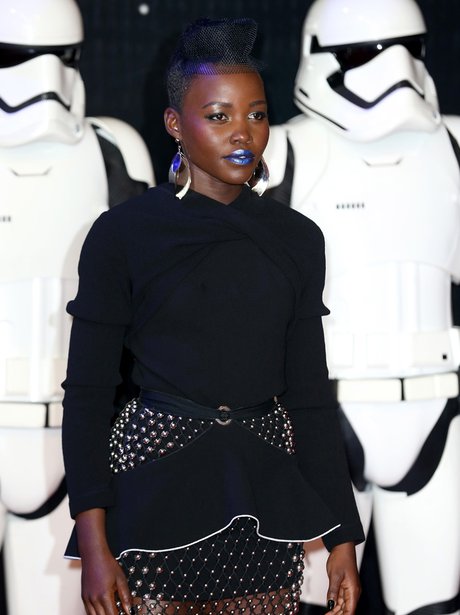 Lupita Nyong'o attends European Star Wars Premiere