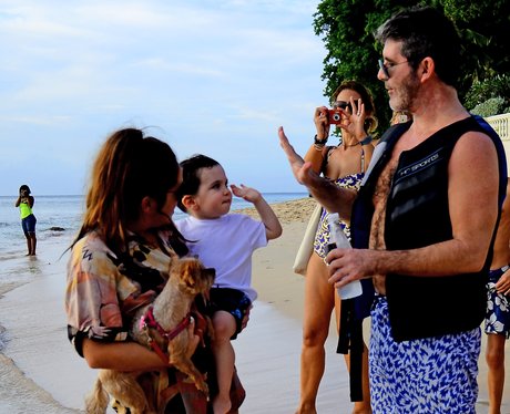 Simon Cowell Lauren Silverman Barbados