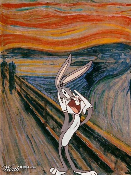 Bugs Bunny - Cartoon Characters Reimagined In Famous Paintings - Heart