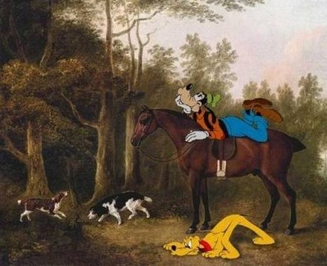 Goofy - Cartoon Characters Reimagined In Famous Paintings - Heart