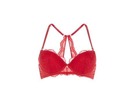 Red Scallop Lace Bra, £9, Primark - The Last Minute Valentine's Day ...