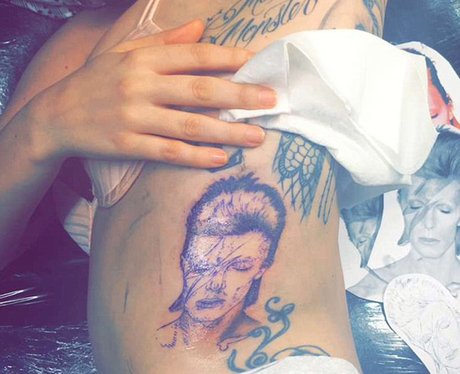 Lady Gaga David Bowie tattoo 
