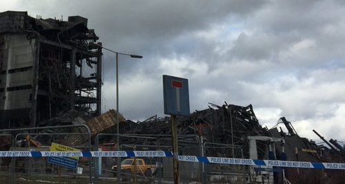 Didcot Power Station rubble