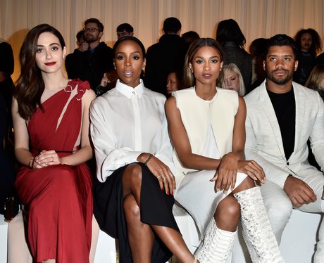 Emmy Rossum,Kelly Rowland,Ciara and Russel Wilson