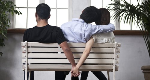 Unfaithful cheating couple
