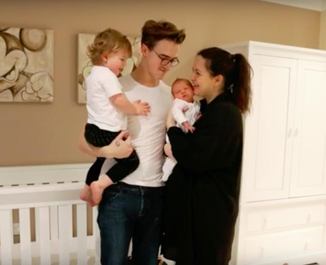 Tom Fletcher and family video screen grab