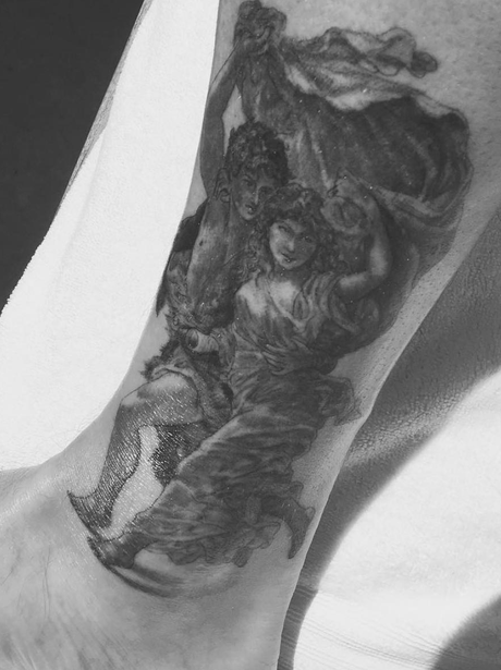 David Beckham gets a new tattoo