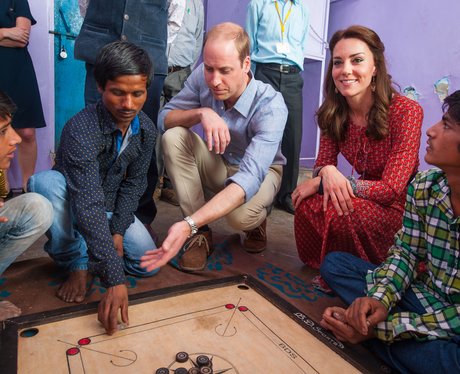 Prince William and Duchess of Cambridge play royal
